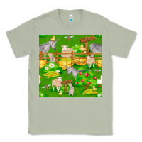 Matcha farm life seamless pattern Classic Tee - FaDigitalArtStudio