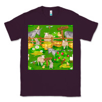 Plum farm life seamless pattern Classic Tee - FaDigitalArtStudio