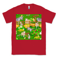 Red farm life seamless pattern Classic Tee - FaDigitalArtStudio