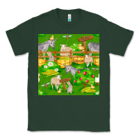 Sports Green farm life seamless pattern Classic Tee - FaDigitalArtStudio