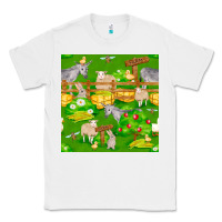 White farm life seamless pattern Classic Tee - FaDigitalArtStudio