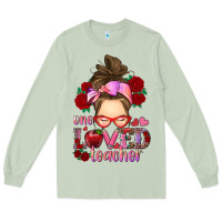Matcha one loved teacher messy bun Long Sleeve Tee - RanaPortraitStore