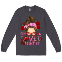 Smoke one loved teacher messy bun Long Sleeve Tee - RanaPortraitStore