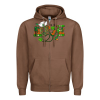 Chestnut st patricks day love nurse Zipper Hoodie - RanaPortraitStore