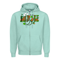 Seafoam st patricks day love nurse Zipper Hoodie - RanaPortraitStore