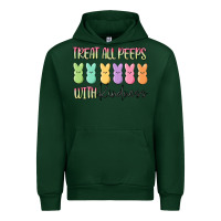 Forest Green treat all peeps with kindness Urban Hoodie - MaliasSmallBusiness