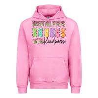 Fuchsia Pink treat all peeps with kindness Urban Hoodie - MaliasSmallBusiness