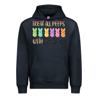 Navy treat all peeps with kindness Urban Hoodie - MaliasSmallBusiness