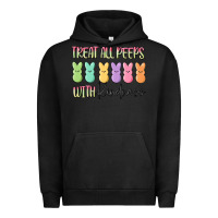 Pigment Black treat all peeps with kindness Urban Hoodie - MaliasSmallBusiness