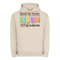Pigment French Oak treat all peeps with kindness Urban Hoodie - MaliasSmallBusiness