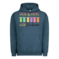 Pigment Midnight Navy treat all peeps with kindness Urban Hoodie - MaliasSmallBusiness