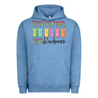 Pigment Pebble Blue treat all peeps with kindness Urban Hoodie - MaliasSmallBusiness