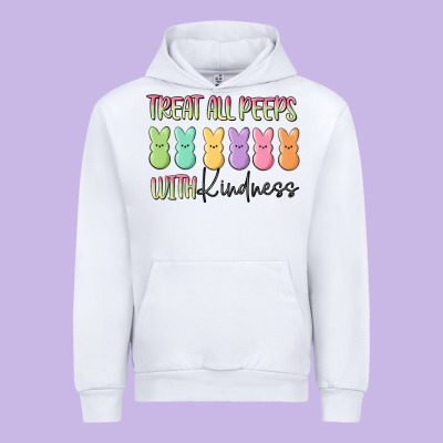 Treat All Peeps With Kindness Urban Hoodie Designed By Maliassmallbusiness