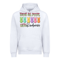 White treat all peeps with kindness Urban Hoodie - MaliasSmallBusiness