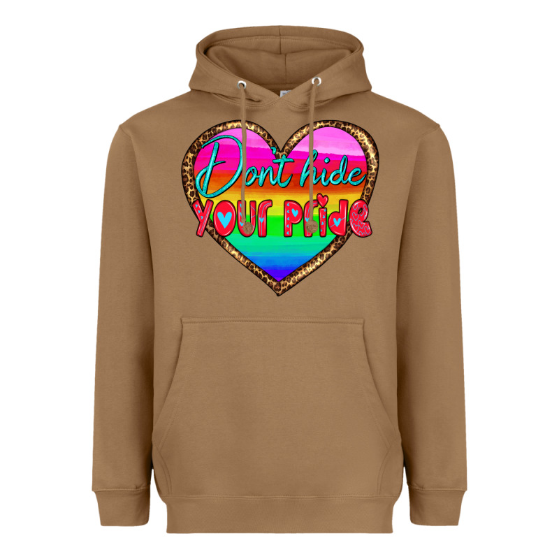 Dont Hide Your Pride Heavyweight Hoodie by HRA Design Shop | Teevron