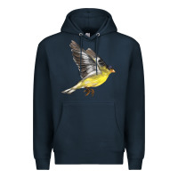 Navy Flying American Goldfinch Premium Hoodie - LillyAllenDesigns
