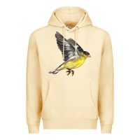 Pina Colada Flying American Goldfinch Premium Hoodie - LillyAllenDesigns