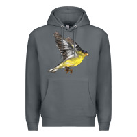 Rock Flying American Goldfinch Premium Hoodie - LillyAllenDesigns