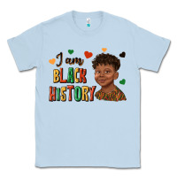 Dusty Blue i am black history afro black boy child juneteenth Classic Tee - texasbilliewilder