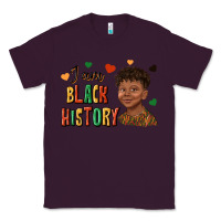 Plum i am black history afro black boy child juneteenth Classic Tee - texasbilliewilder