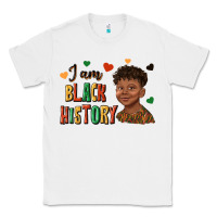 White i am black history afro black boy child juneteenth Classic Tee - texasbilliewilder