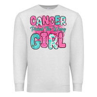 Oatmeal Heather cancer picked the wrong girl Premium Sweatshirt - JahusDesignShop