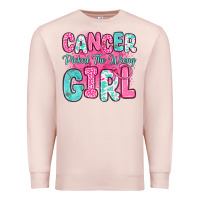 Pale Pink cancer picked the wrong girl Premium Sweatshirt - JahusDesignShop