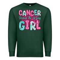 Sports Green cancer picked the wrong girl Premium Sweatshirt - JahusDesignShop
