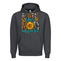 Smoke auntie like a mom only cooler Zipper Hoodie - Zillion Design Studio