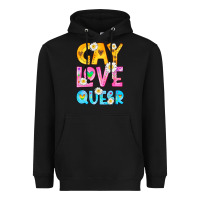 Black gay love queer Heavyweight Hoodie - HRA Design Shop