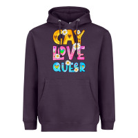 Plum gay love queer Heavyweight Hoodie - HRA Design Shop