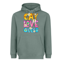 Sage gay love queer Heavyweight Hoodie - HRA Design Shop