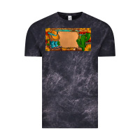 Cloud Black custom cowboy boots aztec sunflowers leopard license plate Vintage Tee - Artiststas