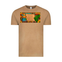 Vintage Camel custom cowboy boots aztec sunflowers leopard license plate Vintage Tee - Artiststas