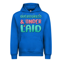 Cobalt overworked underlaid Urban Hoodie - MaliasSmallBusiness