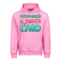 Fuchsia Pink overworked underlaid Urban Hoodie - MaliasSmallBusiness
