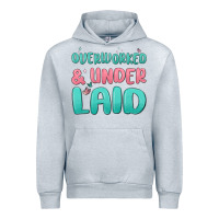 Heather Grey overworked underlaid Urban Hoodie - MaliasSmallBusiness