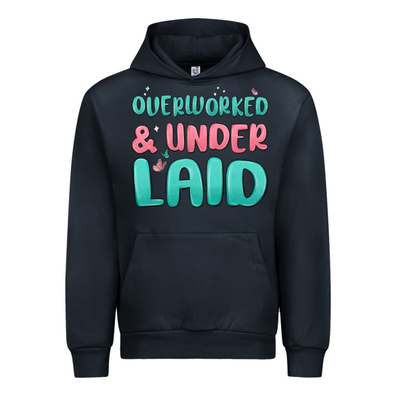 Overworked Underlaid Urban Hoodie by MaliasSmallBusiness | Teevron