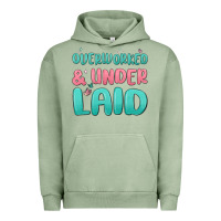 Pigment Oil Green overworked underlaid Urban Hoodie - MaliasSmallBusiness