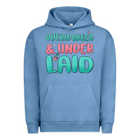 Pigment Pebble Blue overworked underlaid Urban Hoodie - MaliasSmallBusiness