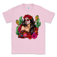 Bubblegum Pink mexico girl Classic Tee - Zillion Design Studio
