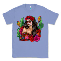 Colony Blue mexico girl Classic Tee - Zillion Design Studio