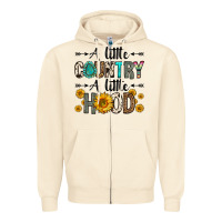 Sandshell a little country a little hood Zipper Hoodie - Zillion Design Studio
