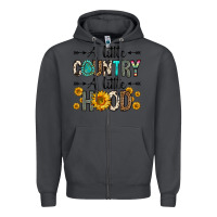 Smoke a little country a little hood Zipper Hoodie - Zillion Design Studio