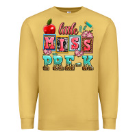 Antique Gold little miss pre k Premium Sweatshirt - AdoDesignShop