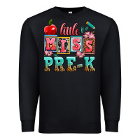 Black little miss pre k Premium Sweatshirt - AdoDesignShop