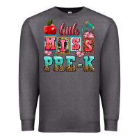 Charcoal Heather little miss pre k Premium Sweatshirt - AdoDesignShop