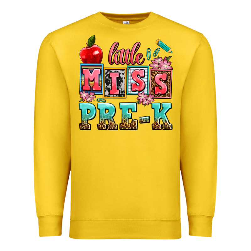 Little Miss Pre K Premium Sweatshirt by AdoDesignShop | Teevron