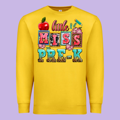 Little Miss Pre K Premium Sweatshirt Designed By Adodesignshop