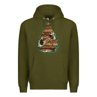 Army Green cowhide wooden arrowhead Premium Hoodie - Jasminsmagicworld